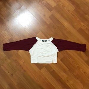 Baseball Tee Crop Top